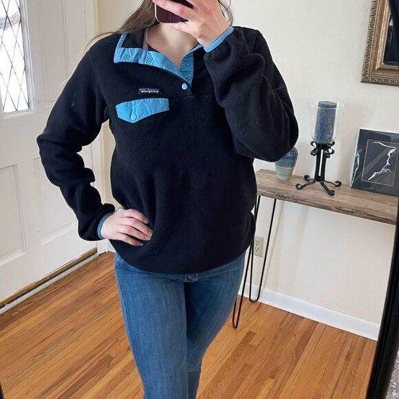 Patagonia Synchilla Snap-T Pullover Sweater Black M - Picture 11 of 11